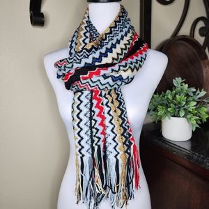 MISSONI WOOL ZIGZAG SCARF
